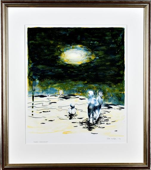 "Figures in water landscape" by Sture Meijer, 1997