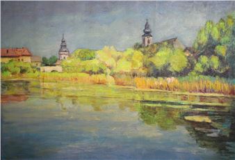 Kurca part / Szentesi látkép - Lajos Tokácsli