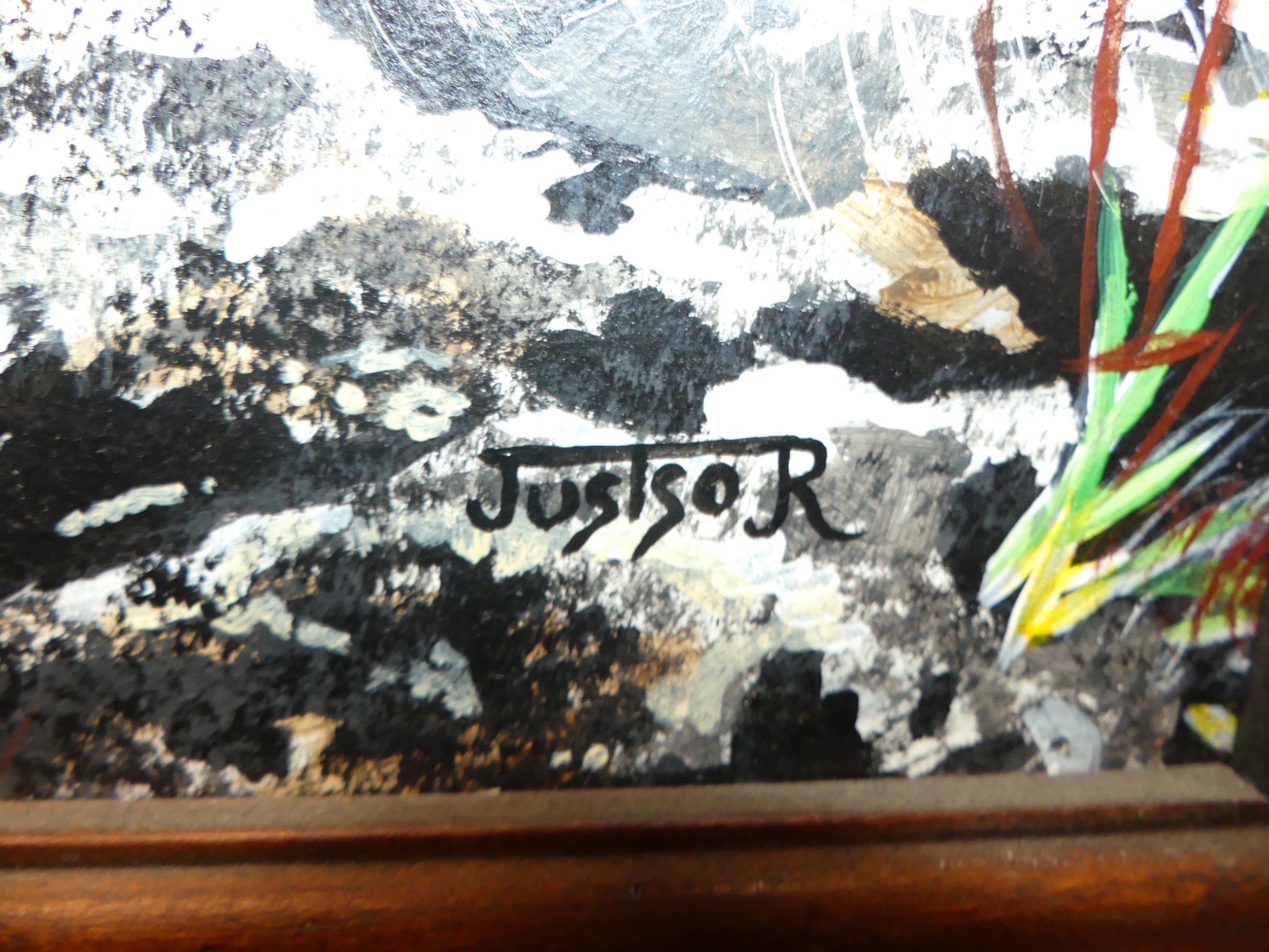 Artwork by James 'justso' Ridington, - Goats on Cheddar Gorge, Made of acrylic