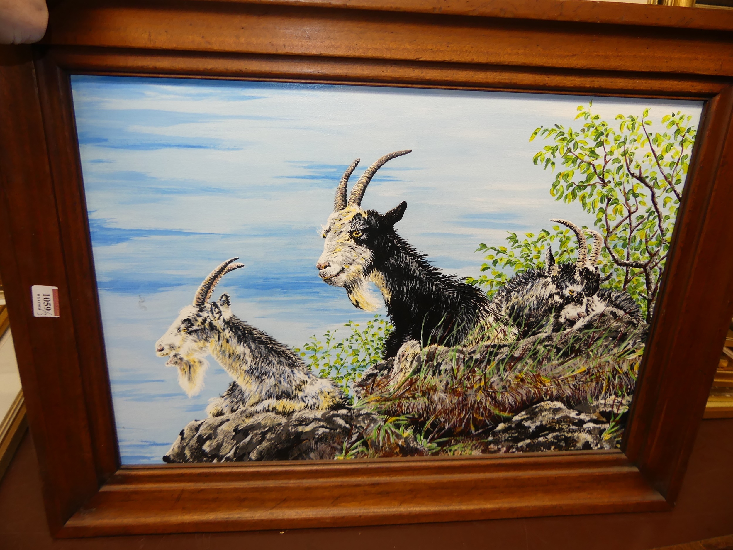 Artwork by James 'justso' Ridington, - Goats on Cheddar Gorge, Made of acrylic