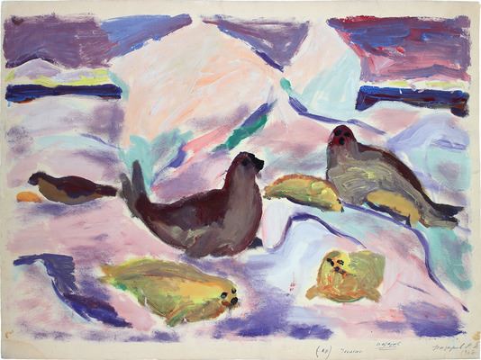 Squirrel family by Konstantin Borisovich Nazarov