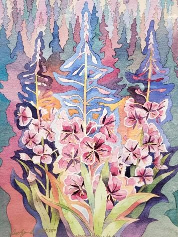 Fireweed Forest by Dot Bardarson