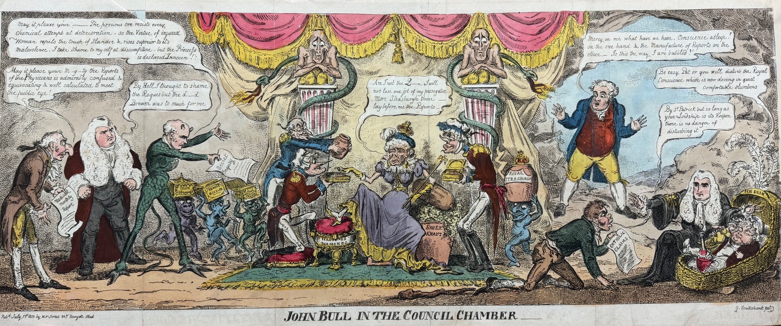 Indelicate Investigation or the Spying D-glass's posters & prints by George  Cruikshank