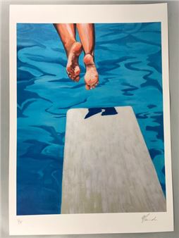 Maude OVIZE (born 1980) Plongeoir Silkscreen... - Lot 32 - Copages Auction Paris - Maude Ovize