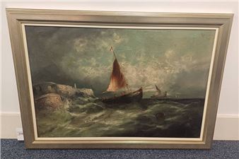 Fishing boats off cornwall - W. H. Williamson