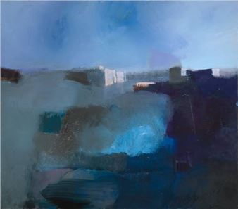 Klaus Karl Mehrkens | Vorstadt zu Früher Stunde (Blau), 1999 (1999