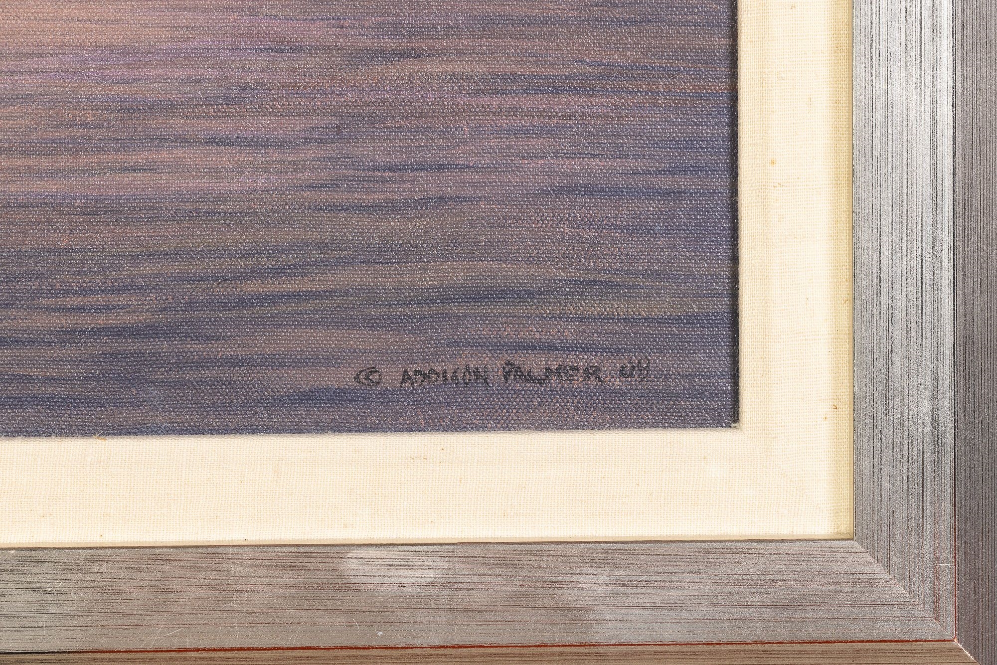 Artwork by Addison Palmer, Addison Palmer (b. 1970), Sail Boat at Dusk, O/C, Made of Oil on Canvas