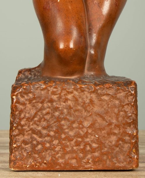 Artwork by Constantino Dimitriadis, Torse de femme, Made of plâtre