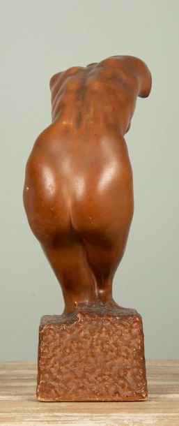 Artwork by Constantino Dimitriadis, Torse de femme, Made of plâtre