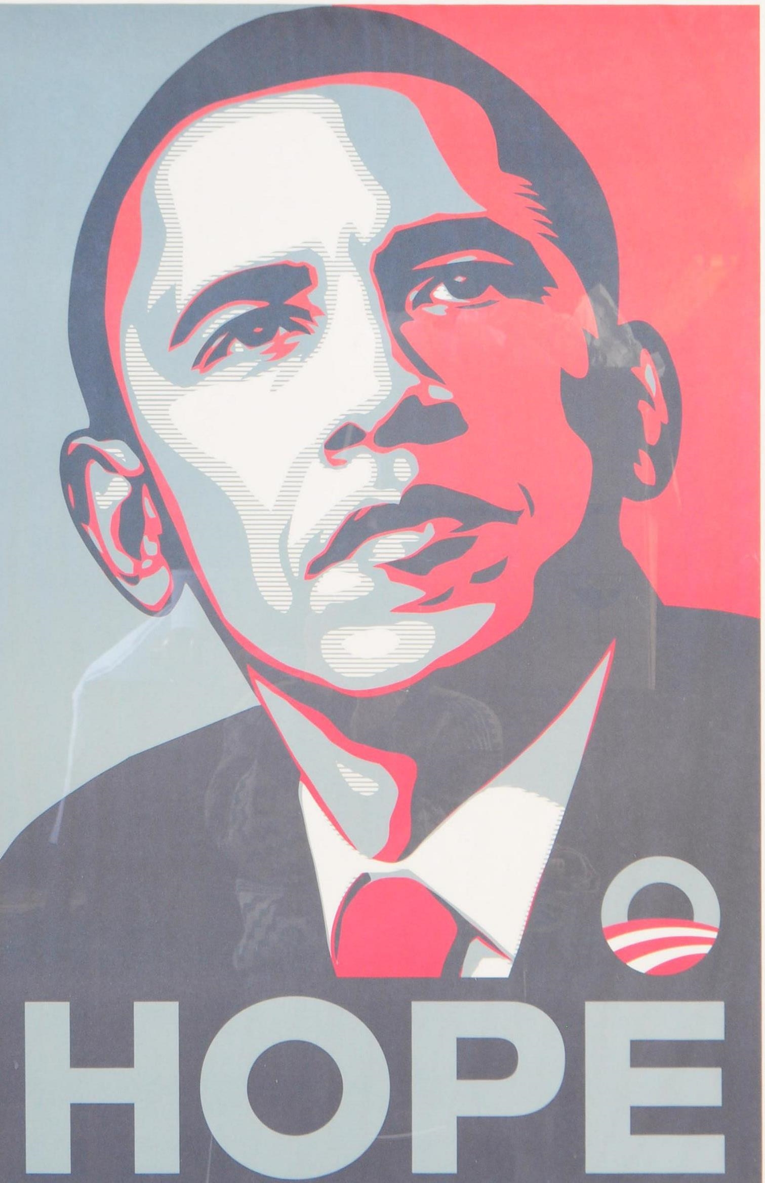 Shepard Fairey | ORIGINAL SHEPARD FAIREY OBAMA HOPE CAMPAIGN POSTER ...