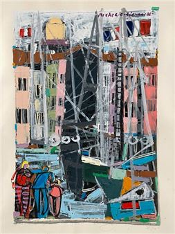Michel GODJEVAC (20th century) Saint-Tropez,... - Lot 21 - Audap & Associés - Michel Godjevac