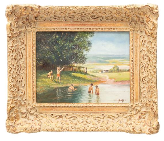 Alois Reichl | Children Swimming | MutualArt