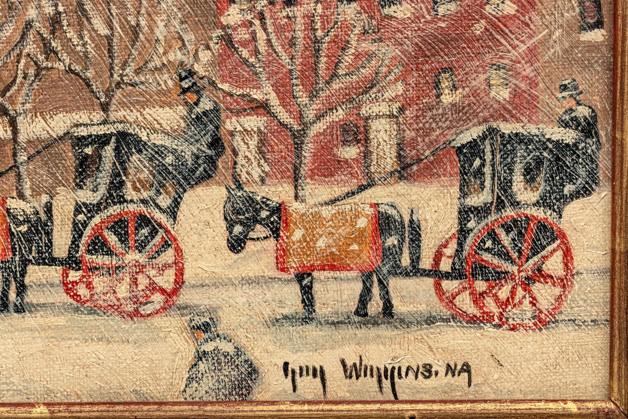 Guy Carleton Wiggins | Looking Down Fifth Avenue, from the Plaza, New ...