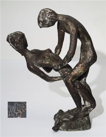 Doppelplastik "Westside-Story". Bronzeguß by Udo von Oven, 1919