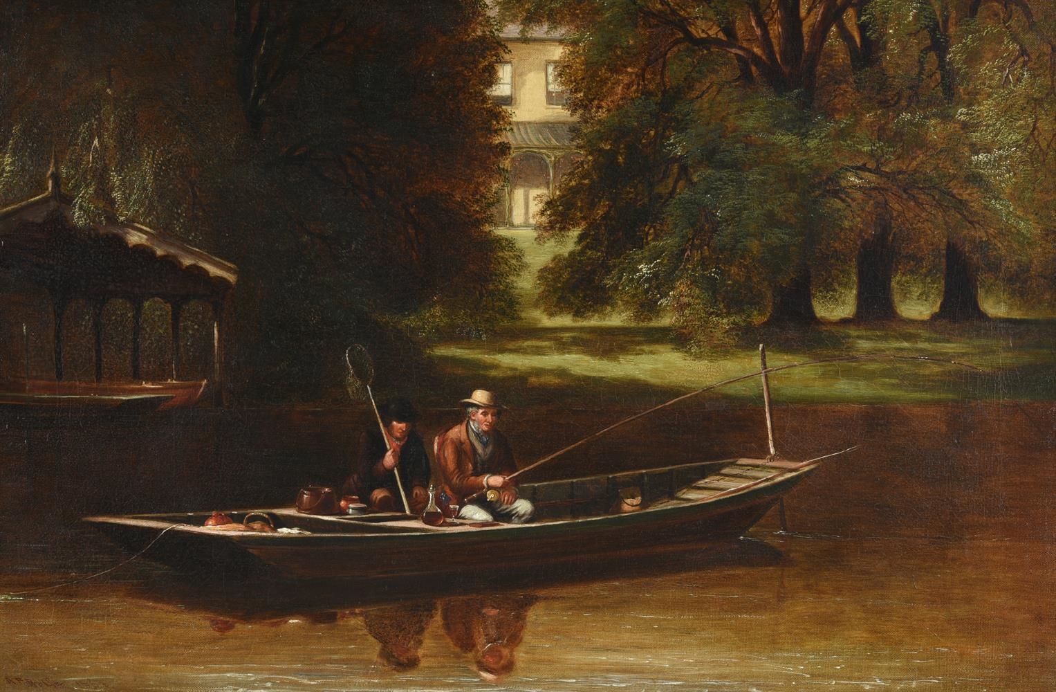 Alexander Frederick Rolfe | ANGLERS IN A PUNT | MutualArt
