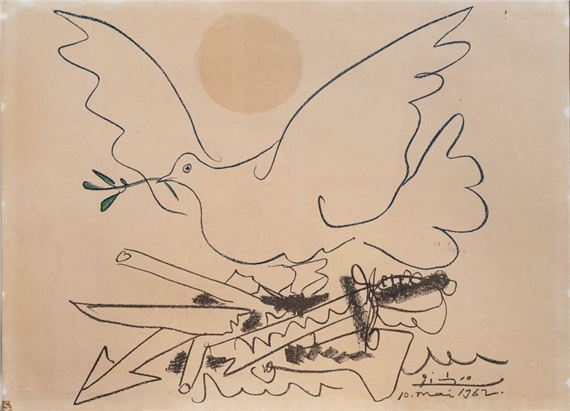 Pablo Picasso (1881-1973) Dove of Peace Subject... - Lot 44 - Marie-Saint Germain by Pablo Picasso, Fernand Mourlot, 1962