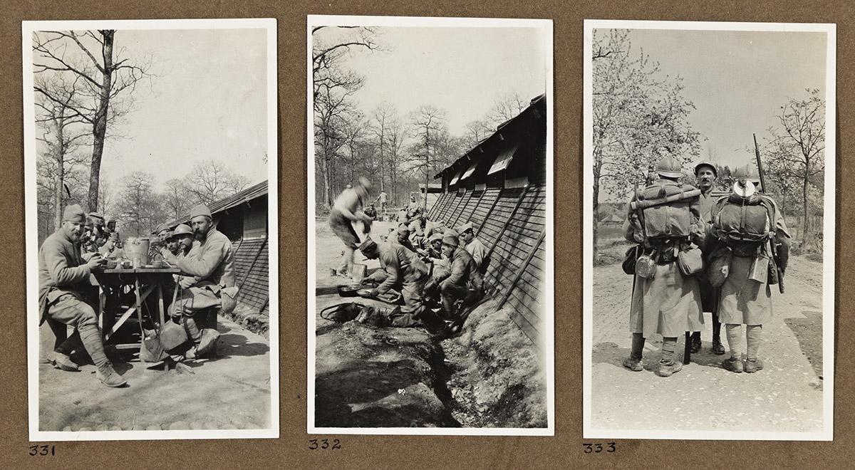 Artwork by Julien Bryan, An archive of approximately 349 photos showing American Expeditionary Forces in France in WWI., Made of print in ink