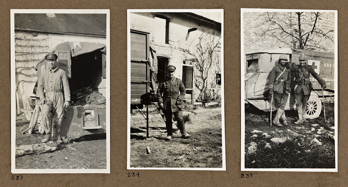 Artwork by Julien Bryan, An archive of approximately 349 photos showing American Expeditionary Forces in France in WWI., Made of print in ink