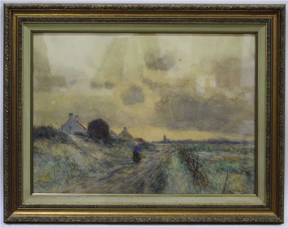 Henri Seghers | Boerin op een landweg | MutualArt