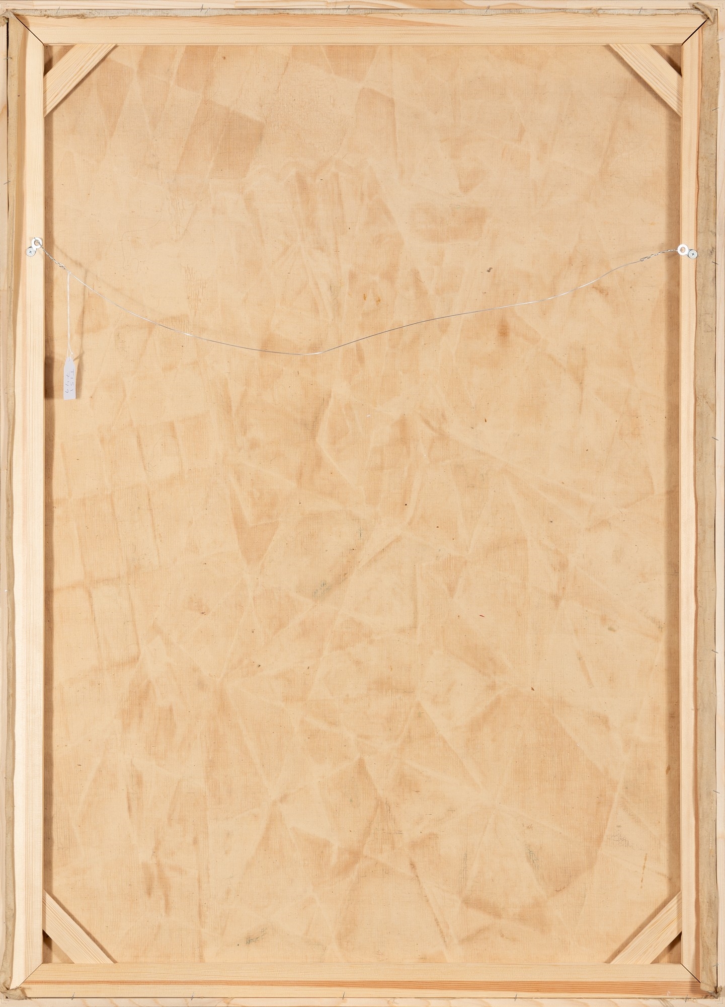 Artwork by Ole Kandelin, Accordion player, Made of oil