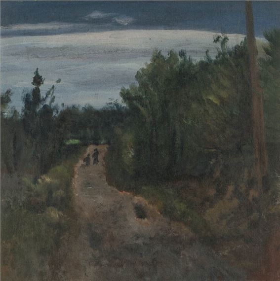 Grass and way by Kishida Ryusei, 1920