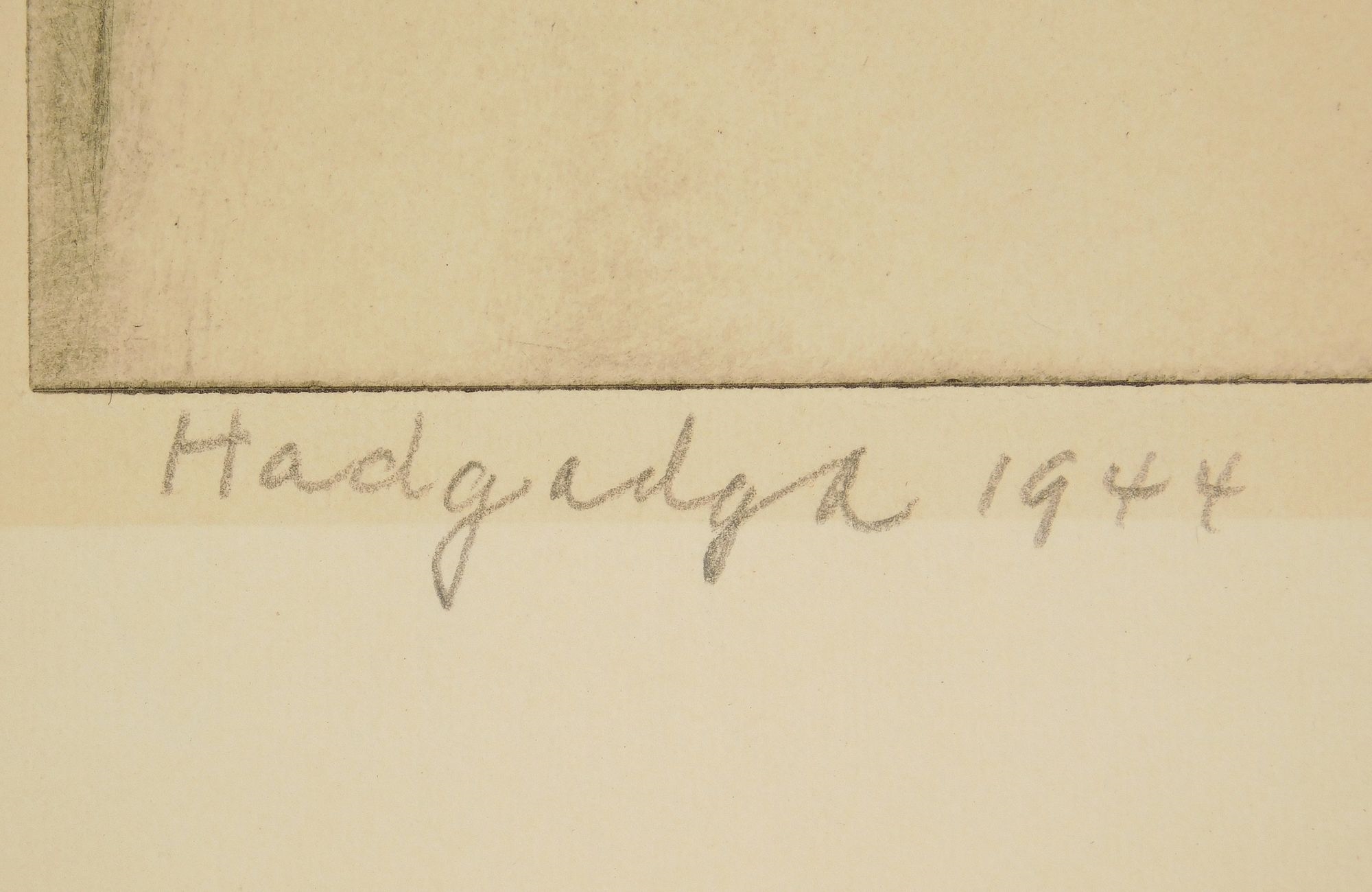 Artwork by Miriam Hagdagya, Madonna and Child-  aquatint, 1932, signed, dated and numbered 2/100 in pencil.   8 x 6", Made of aquatint