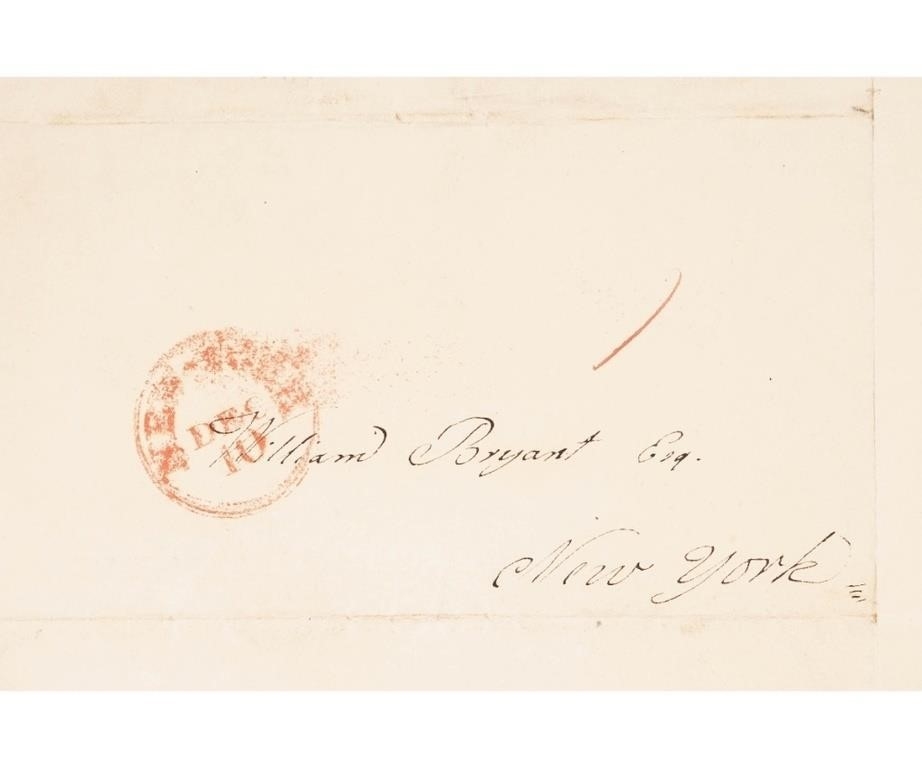 Artwork by William Cullen Bryant, EPHEMERA, Made of card and