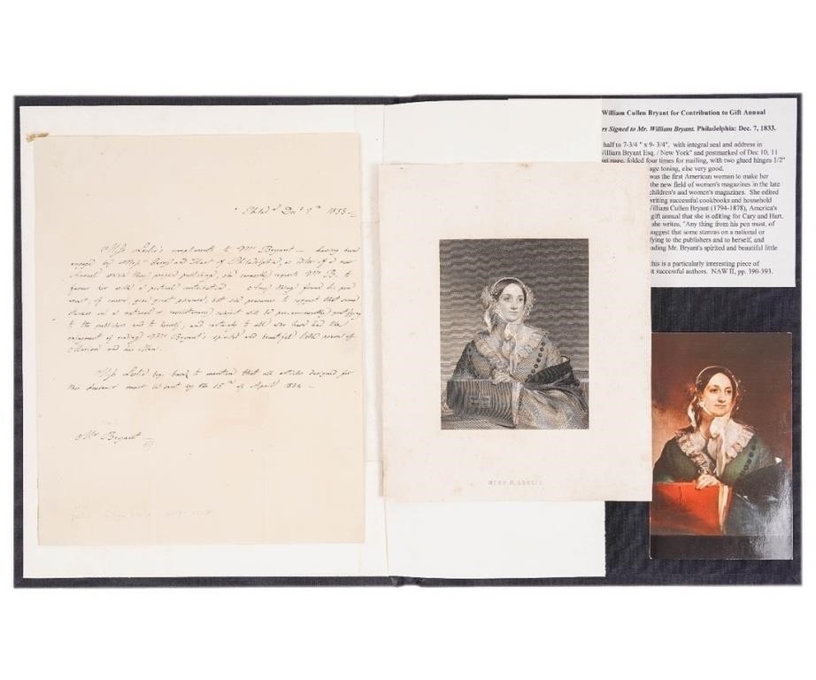 Artwork by William Cullen Bryant, EPHEMERA, Made of card and