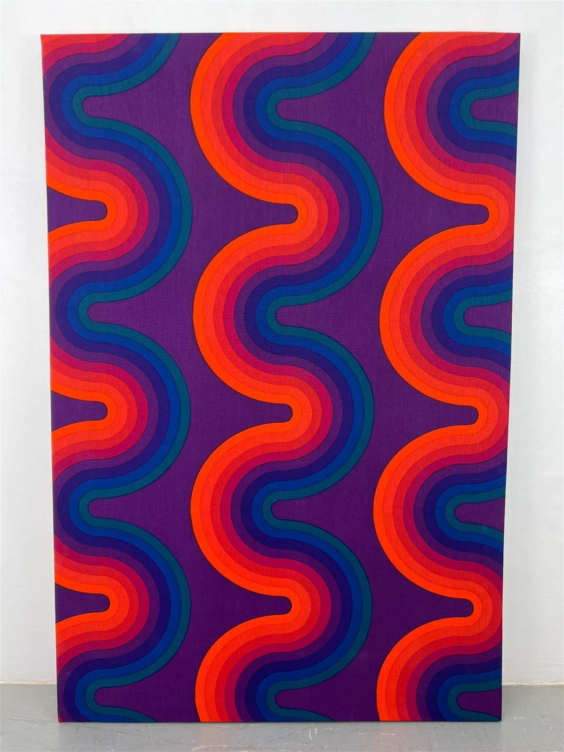 Verner Panton | Verner Panton for Mira-X Fabric Panel. Wood Stretcher ...