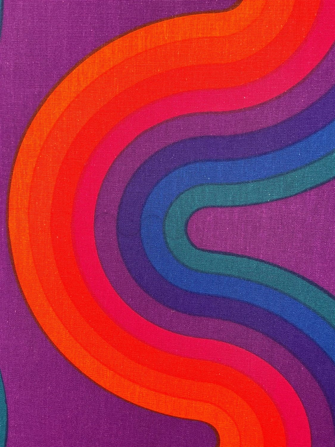 Verner Panton | Verner Panton for Mira-X Fabric Panel. Wood Stretcher ...