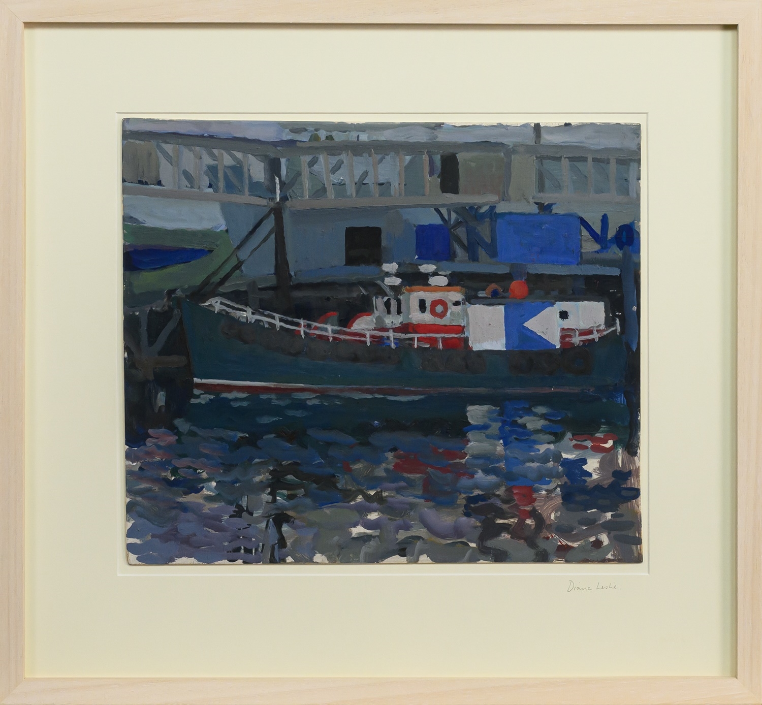 Artwork by Diana Leslie, THE SHARON ROSE AND HER SISTER JEAN ELAINE, Made of oil on wood