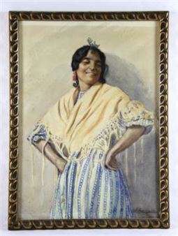 Stehenden Spanierin - Jose Garrigues Motos