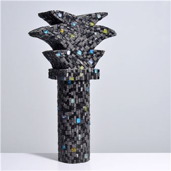 Large Ned Smyth Mosaic Palm Tree Sculpture - Ned Smyth