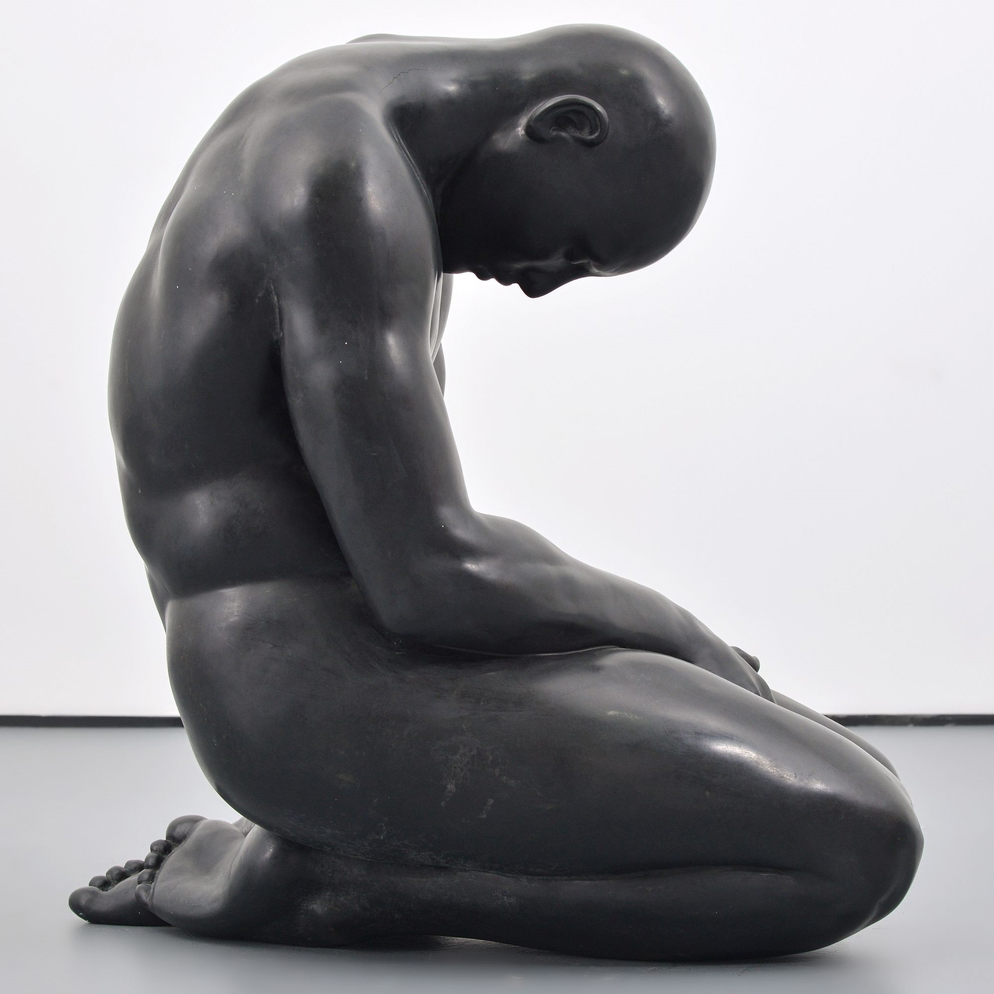 Artwork by Eric Goulder, Large Eric Goulder Bronze Sculpture, Nude Male Figure, Made of bronze