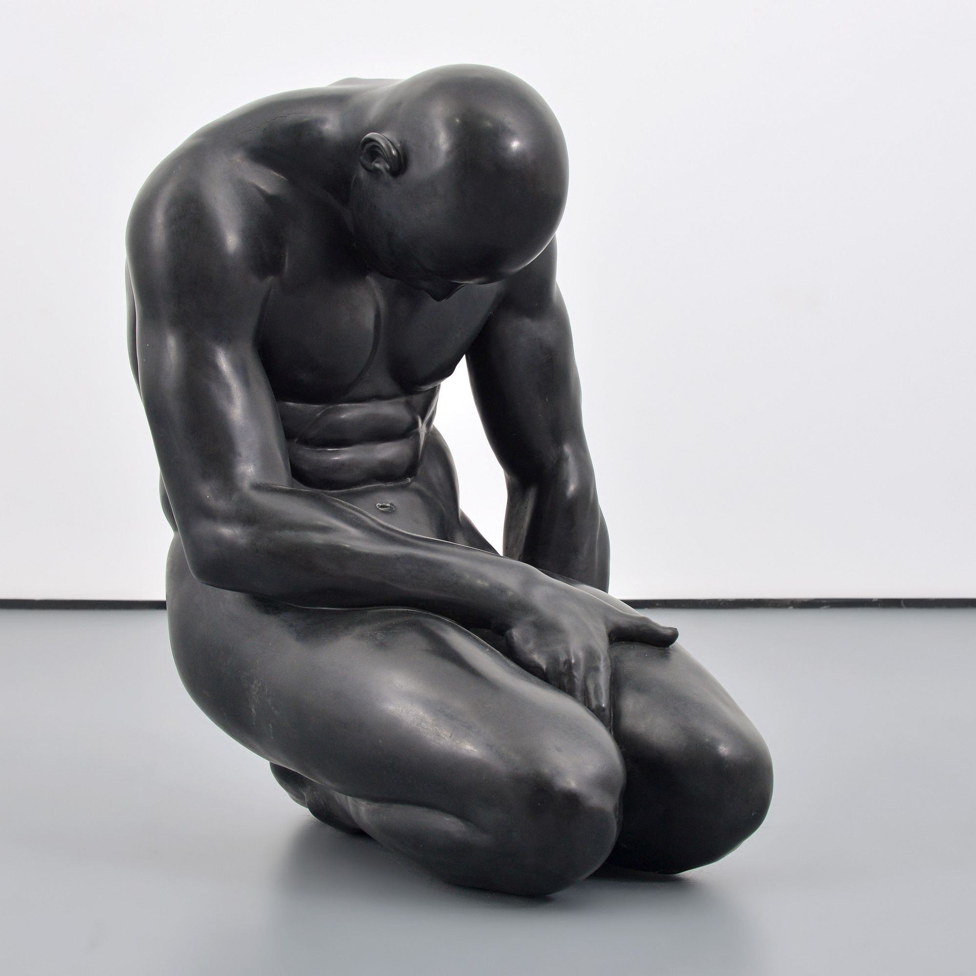 Artwork by Eric Goulder, Large Eric Goulder Bronze Sculpture, Nude Male Figure, Made of bronze