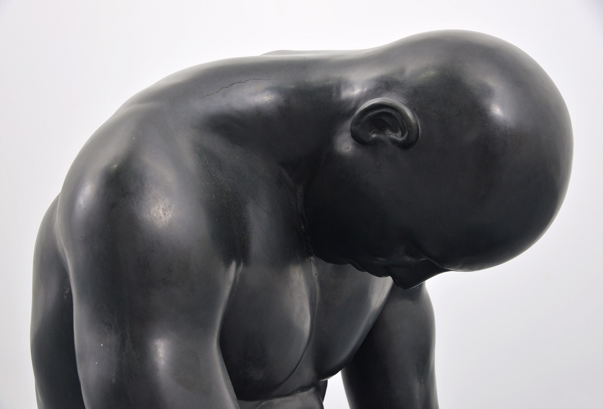 Artwork by Eric Goulder, Large Eric Goulder Bronze Sculpture, Nude Male Figure, Made of bronze