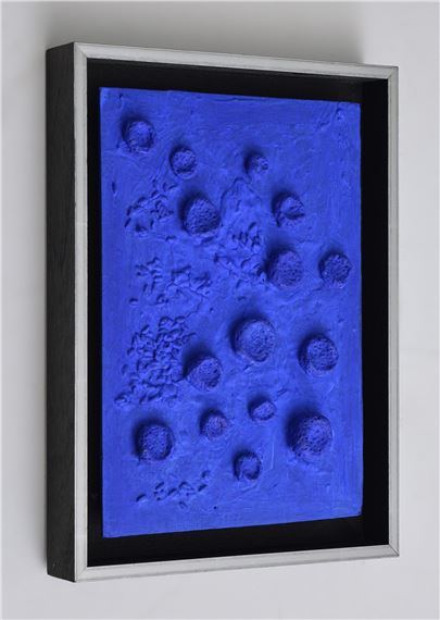 Yves Klein | Yves Klein Blue Sponge Relief Painting | MutualArt