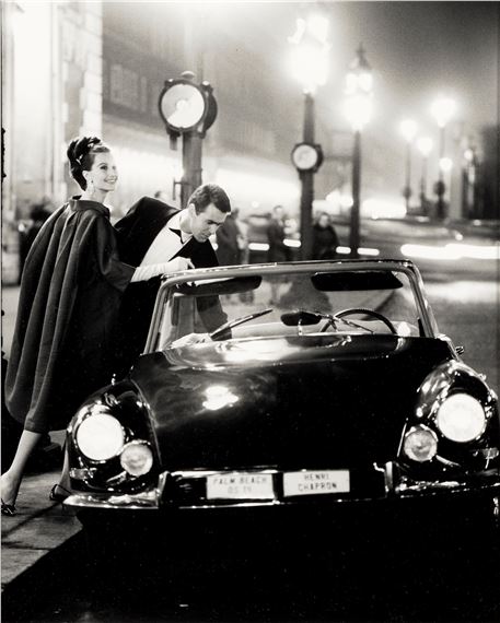 Citroën DS 19 Cabriolet & Bettina Lauer, Paris (photographed for 'Stern' Magazine, Germany) by Rico Puhlmann, 1963, printed in 2005