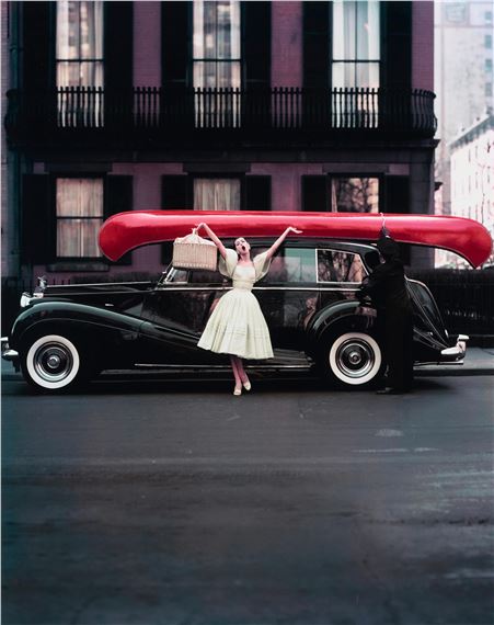 Red Canoe (Barbara Mullen, Gramercy Park, NYC) - William Helburn