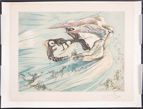Salvador Dalí | Salvador Dali ANGEL / LINCOLN Lithograph (1974