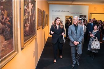 Georgian Artist Lado Gudiashvili's Exhibition Opens at Heydar Aliyev Centre [Photos]