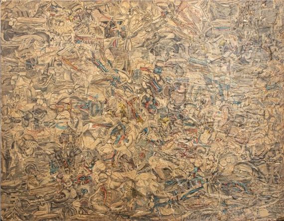 Francis A. Jennings Anatomical Collage on Panel - Francis Jennings