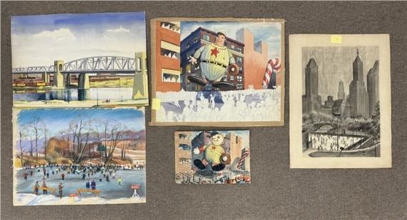 Arnold Roberts Watercolors - New York City Scenes