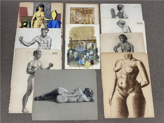 Arnold Roberts Nude Drawings & Paintings