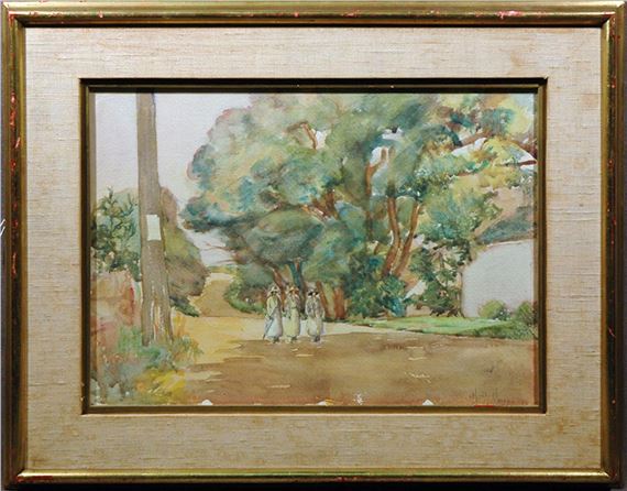 Ladies in the Park by Childe Hassam