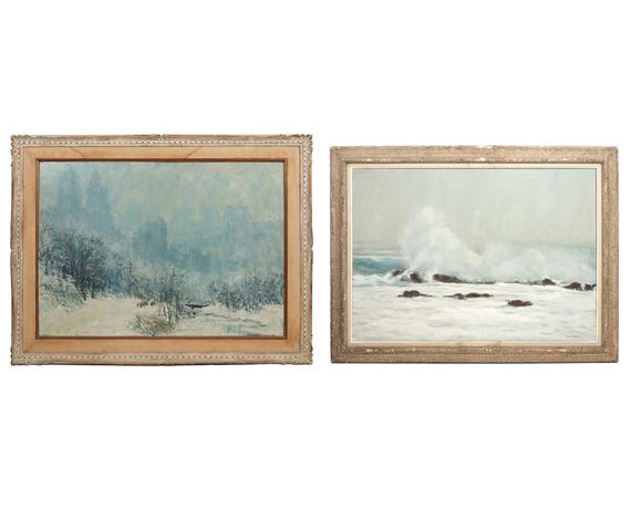 2 Bogomir Bogdanovic Original Oil Paintings by Bogomir Bogdanovic