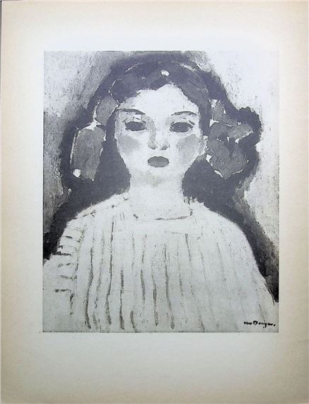 Kees van Dongen、超希少画集より、新品額装付、絵画 Kees van Dongen、NU ASSIS、希少画集画、状態良好 Kees Van