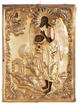 A Russian icon of John the Baptist - Mathey Fetisov