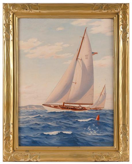 Race of New York Yacht Club 'NY 32' Sloops by Charles Rosner