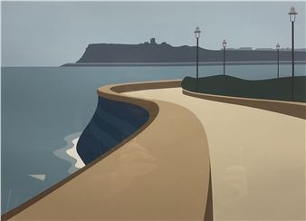 Towards the Castle' - North Bay Scarborough - Ian Mitchell